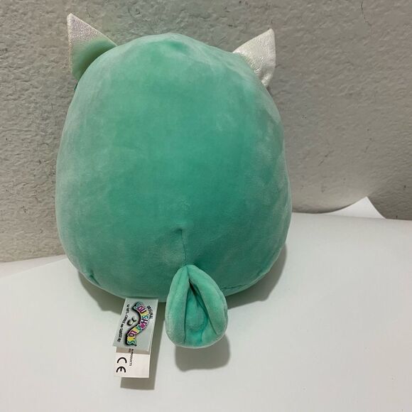 Squishmallow 8" Winston Owl Teal Sleepy Eye Plush with Glasses New Without tags - Picture 3 of 5